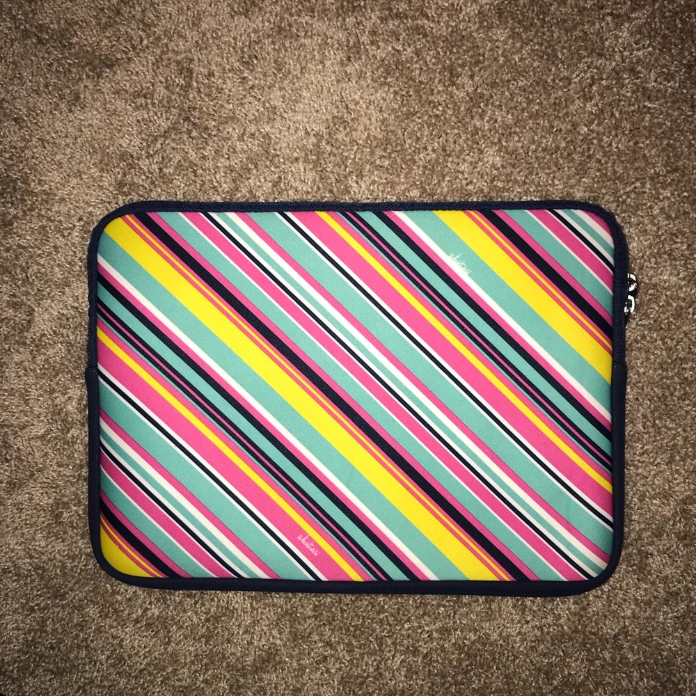 Striped Colorful Print Laptop/Tablet Tote Sleeve